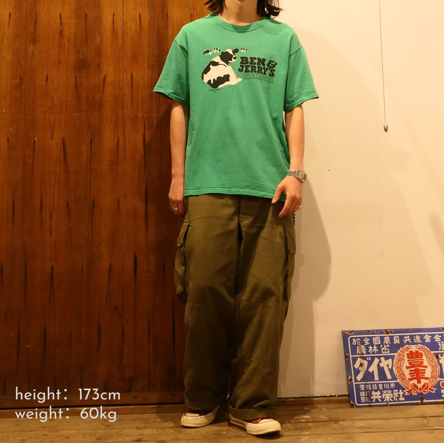 VINTAGE 90s L Promotion Tee -BEN & JERRY'S-