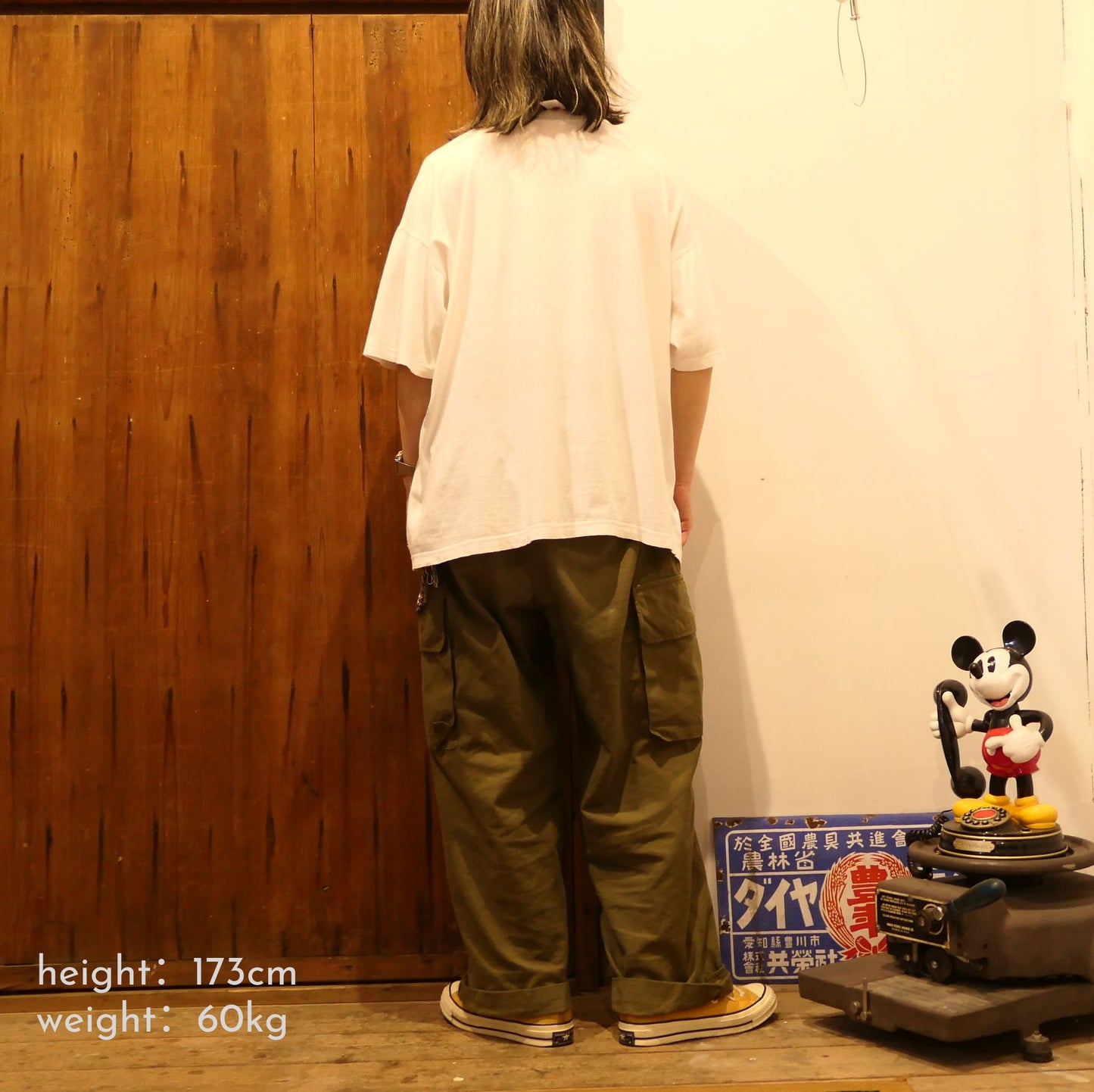VINTAGE 90s XL Message Tee -Mr.Bean-