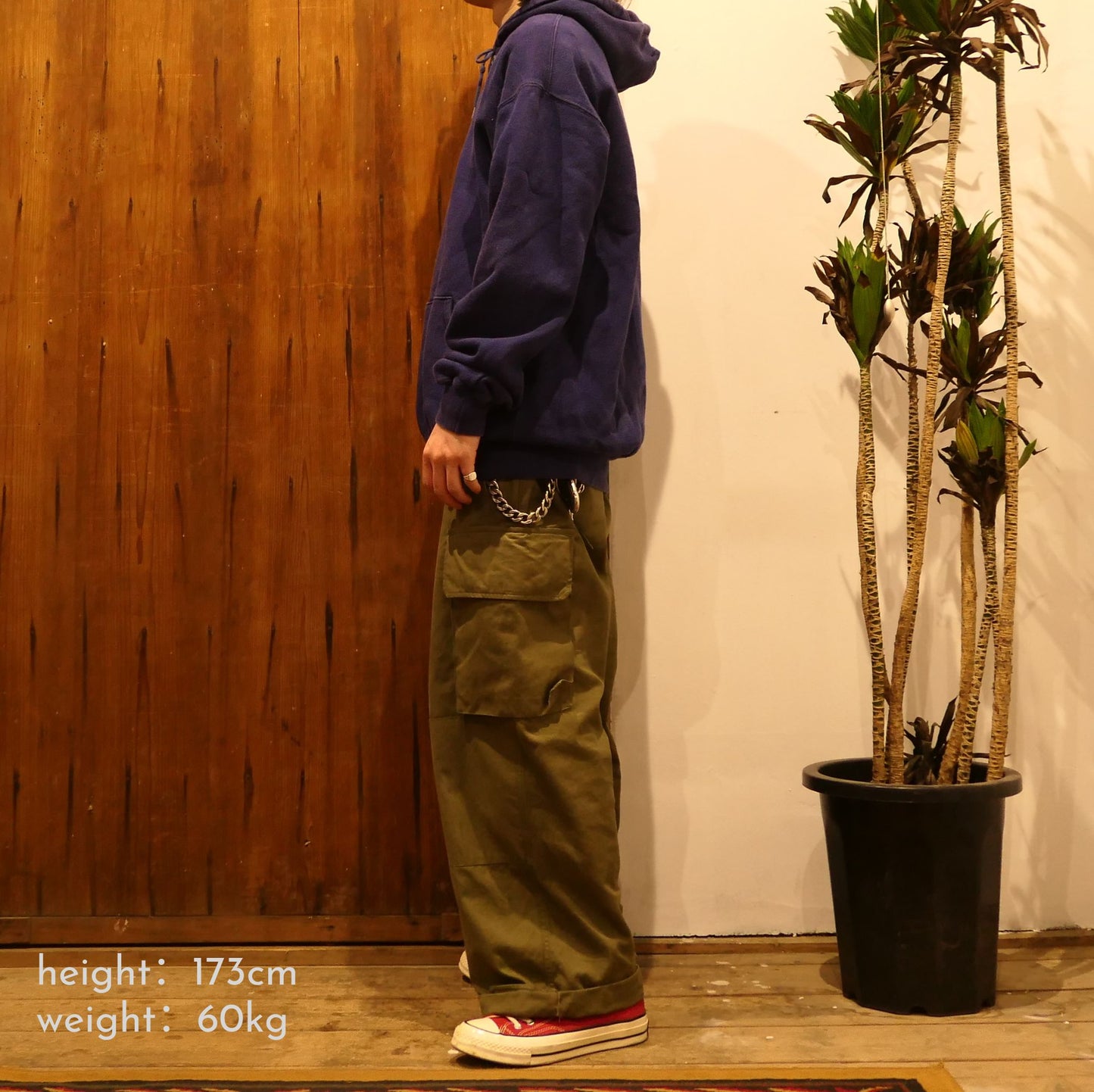VINTAGE 80s XL Henry Neck Hoodie -L.L.Bean × Russell Athletic-