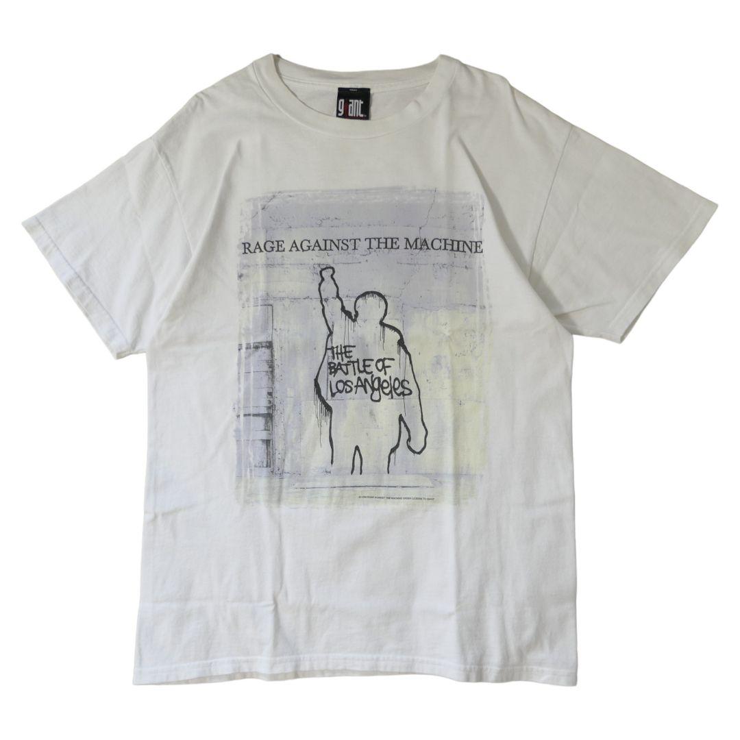 VINTAGE 90s L Rock band T-shirt -RAGE AGAINST THE MACHINE-