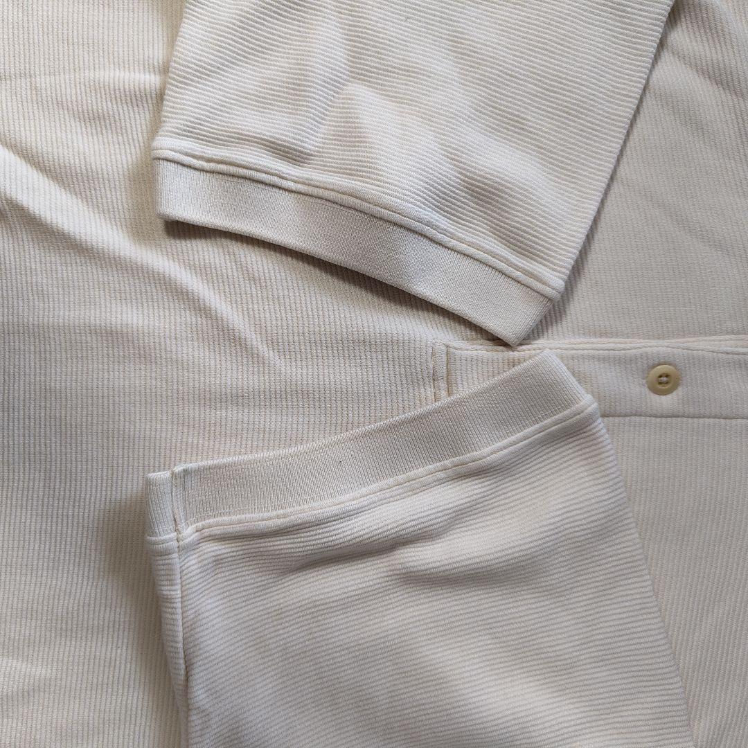 USED L S/S Silk polo shirt -L.L.Bean-