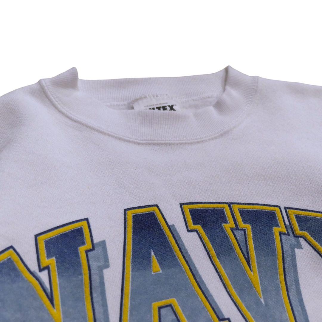 VINTAGE 90s XL Militaly sweat -U.S.NAVY-