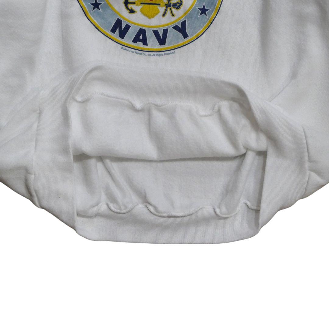 VINTAGE 90s XL Militaly sweat -U.S.NAVY-