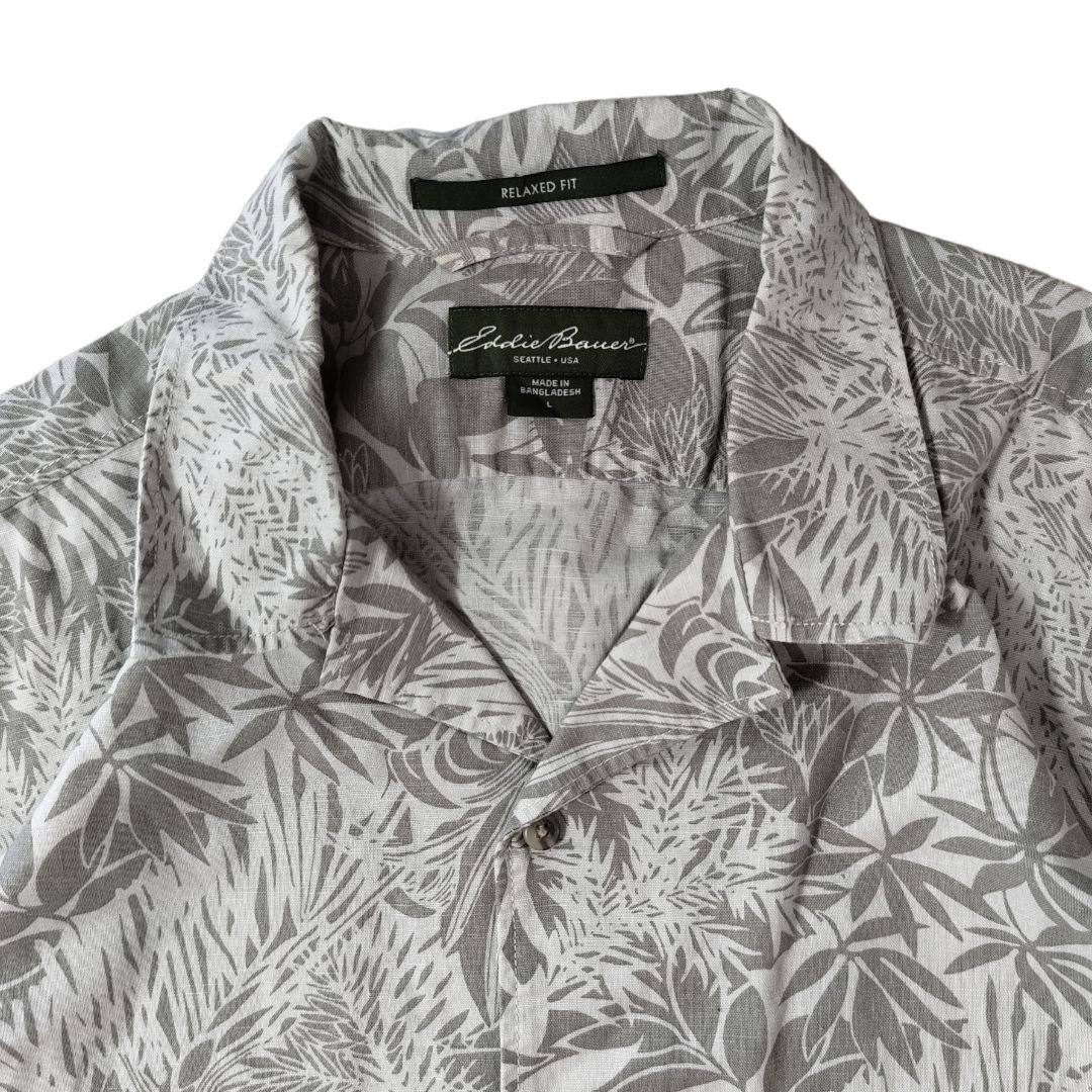 USED L Hawaiian shirt -EddieBauer-