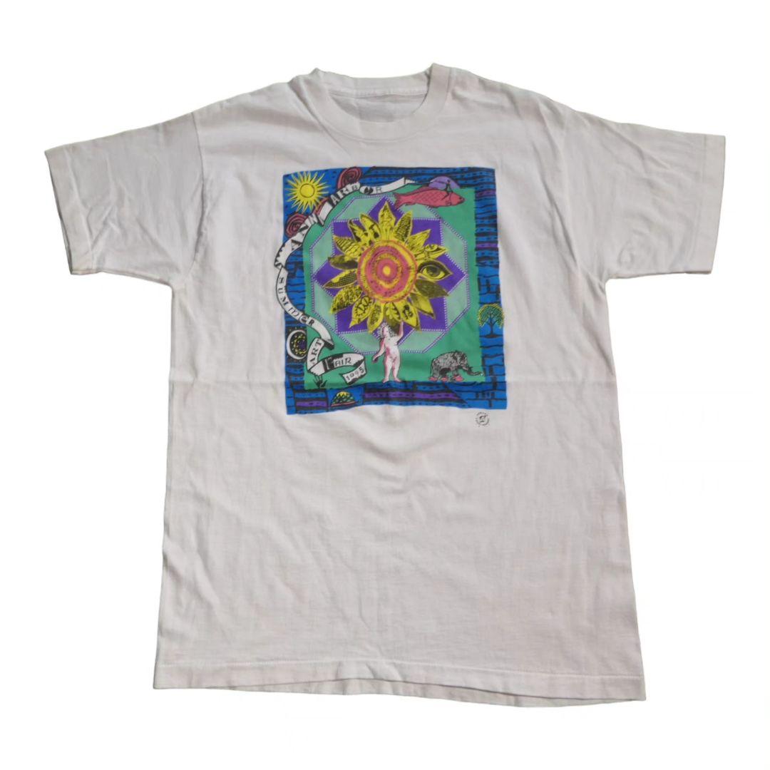 VINTAGE 90s L-XL Art Tee -Summer Art Fair 1995-