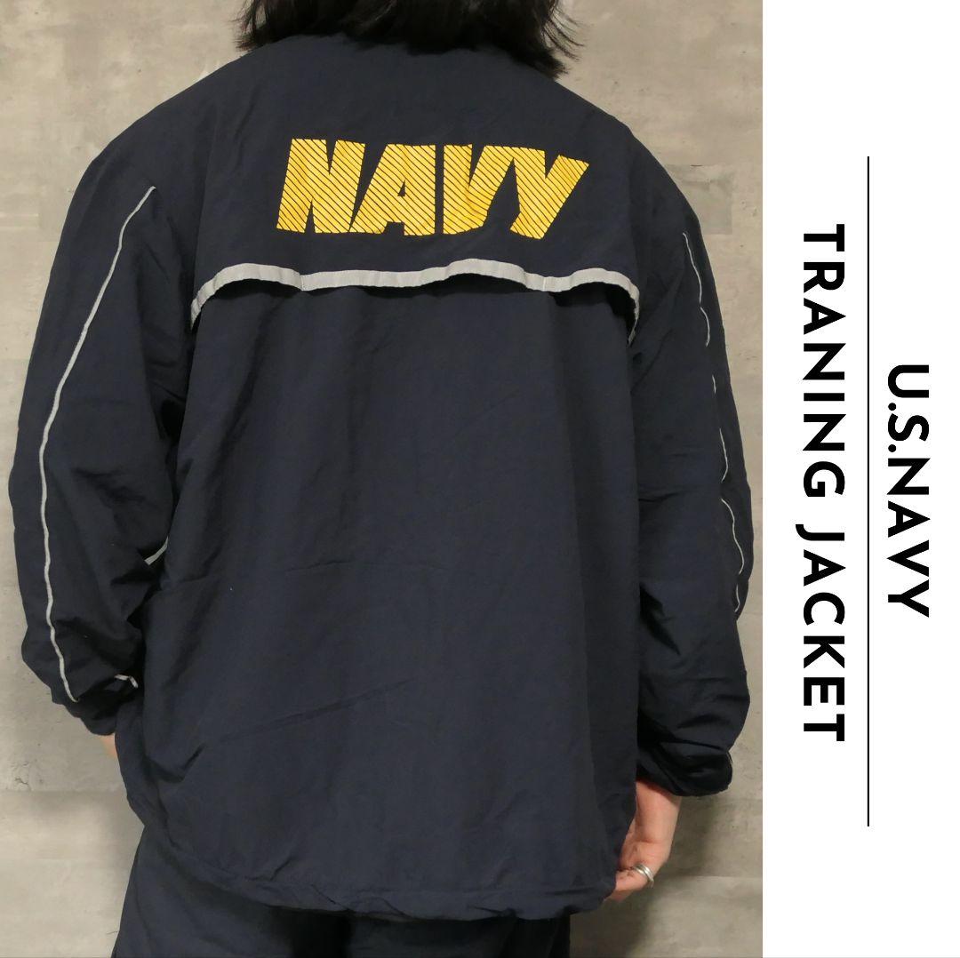 USED M-L Traning jacket -U.S.NAVY-
