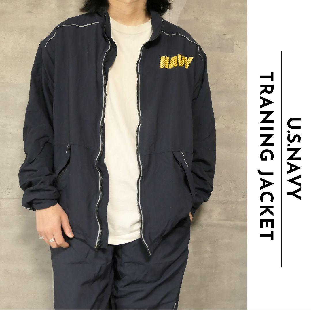USED M-L Traning jacket -U.S.NAVY-