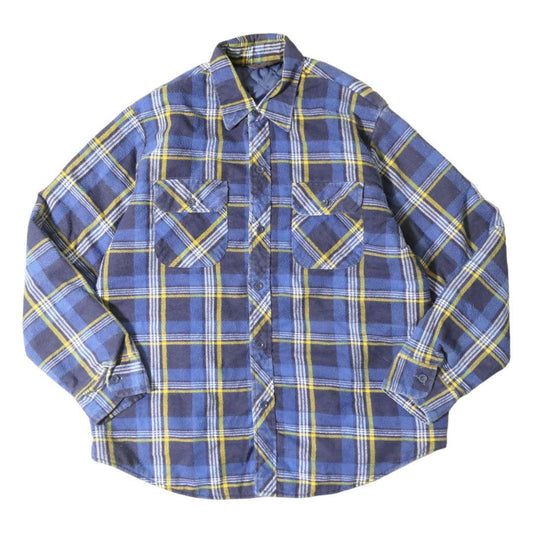 USED L Inner cotton flannel shirt -WOODLAND-