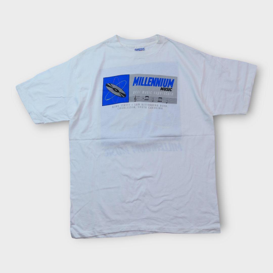 VINTAGE 90s XL Promotion Tee -Millenium Music-