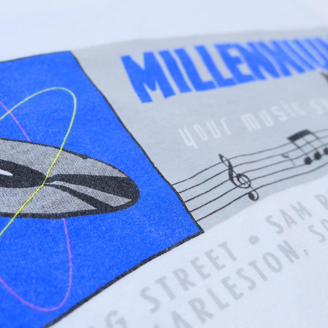 VINTAGE 90s XL Promotion Tee -Millenium Music-