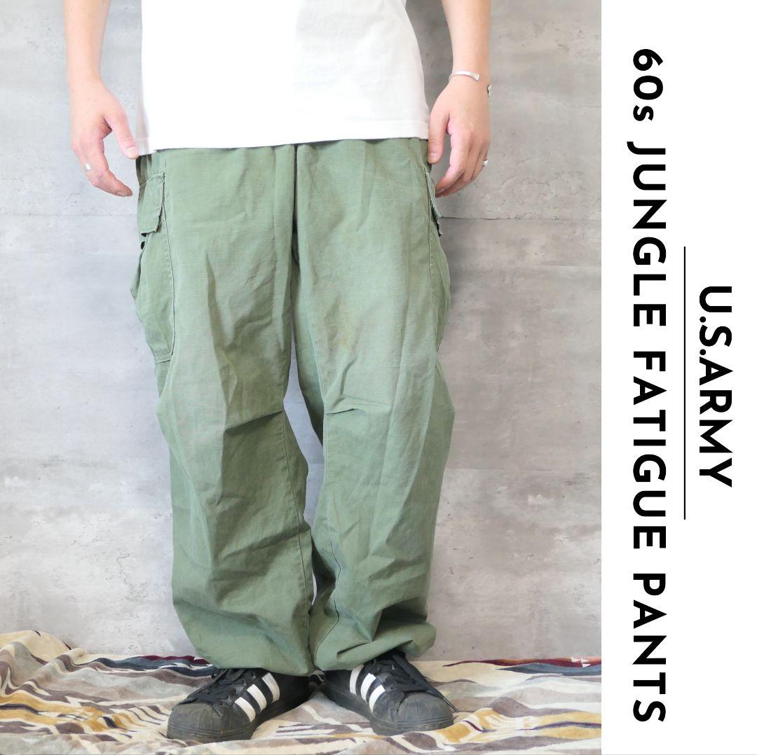 VINTAGE 60s REGULAR-MEDIUM Jungle fatigue pants -U.S.ARMY-