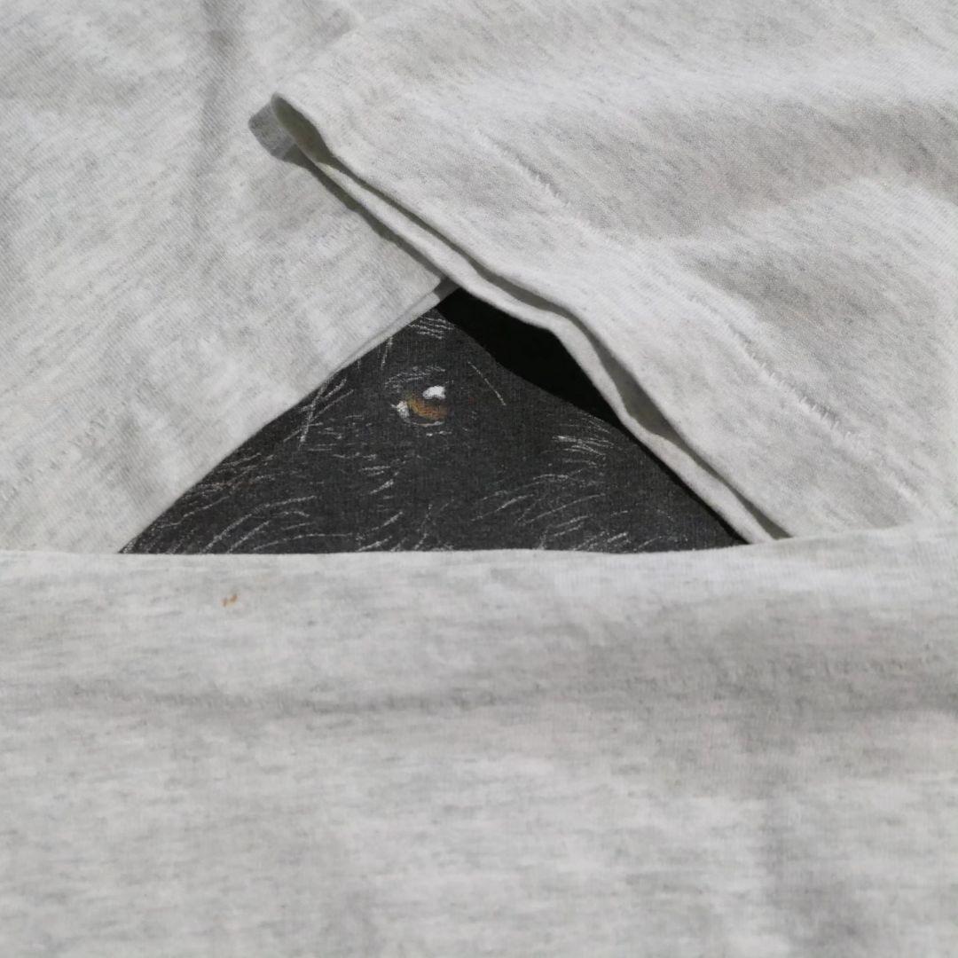 VINTAGE 90s L Dog Print Tee -TELETREND COLS-