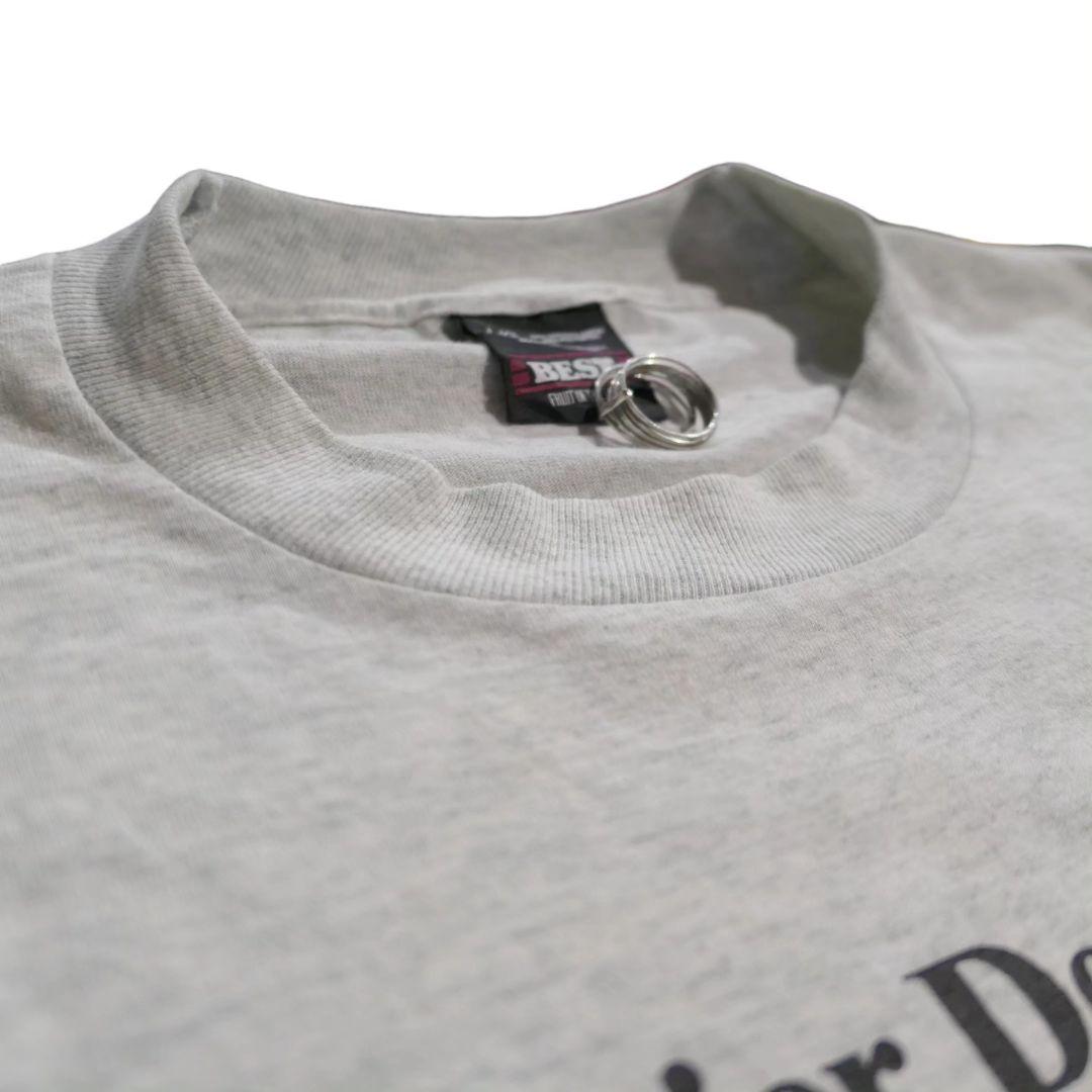 VINTAGE 90s L Dog Print Tee -TELETREND COLS-