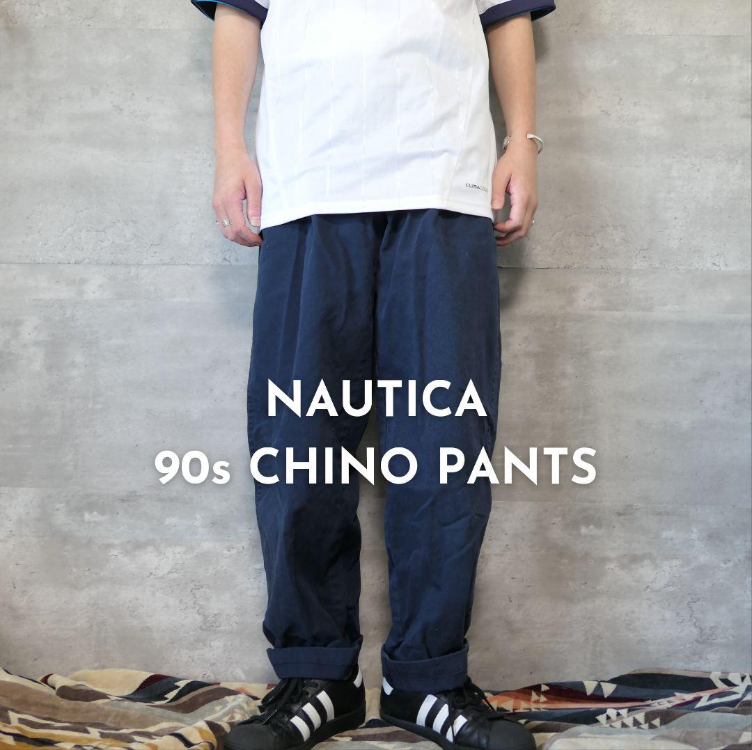 VINTAGE 90s 34inch Chino pants -NAUTICA-