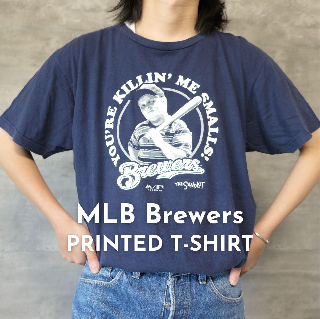 USED L MLB T-shirt -Brewers-