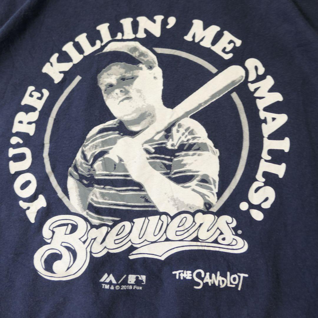 USED L MLB T-shirt -Brewers-