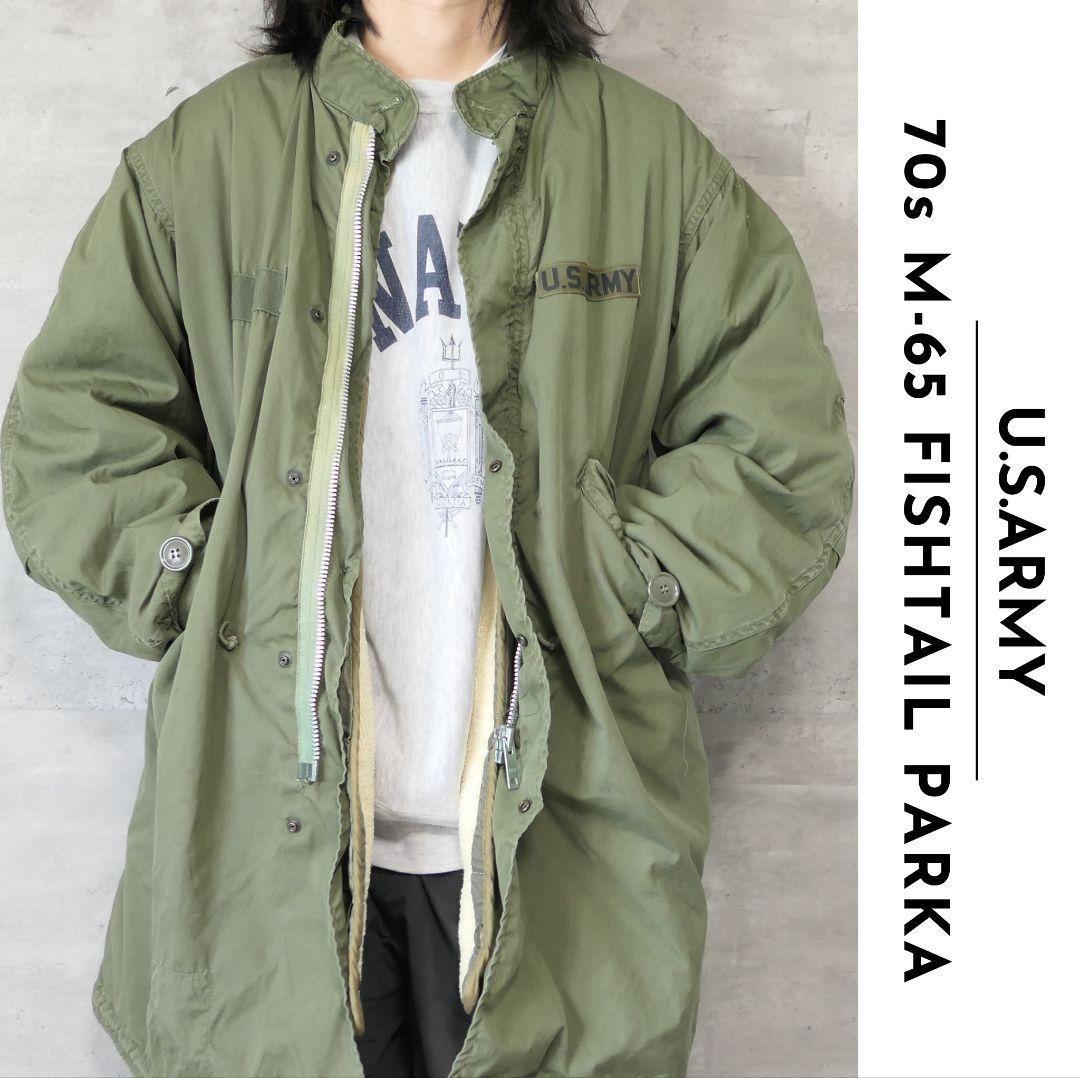 VINTAGE 70s SMALL-REGULAR M-65 Fishtail parka -U.S.ARMY-