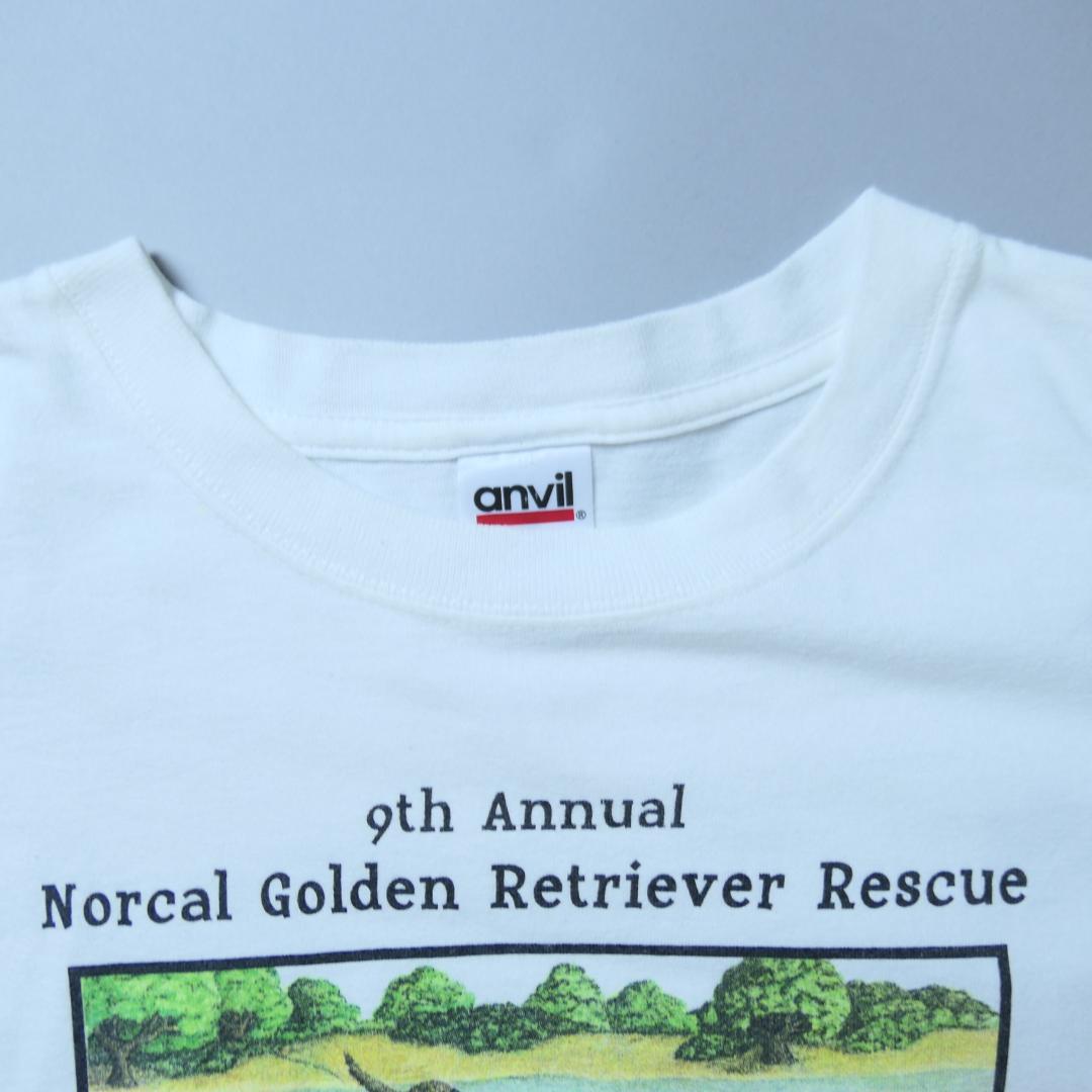 VINTAGE 00s M Promotion Tee -Norcal Golden Retriever Rescue-