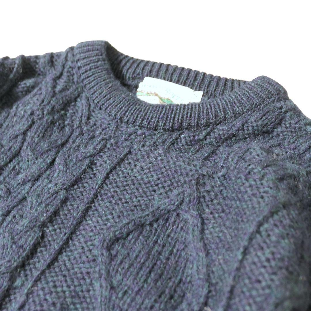 VINTAGE 90s Fisherman sweater -aran crafts-