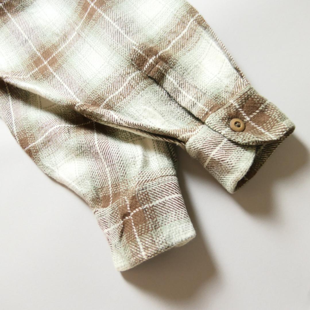 VINTAGE 90s L Heavy Flannel Shirt -ALASKA-
