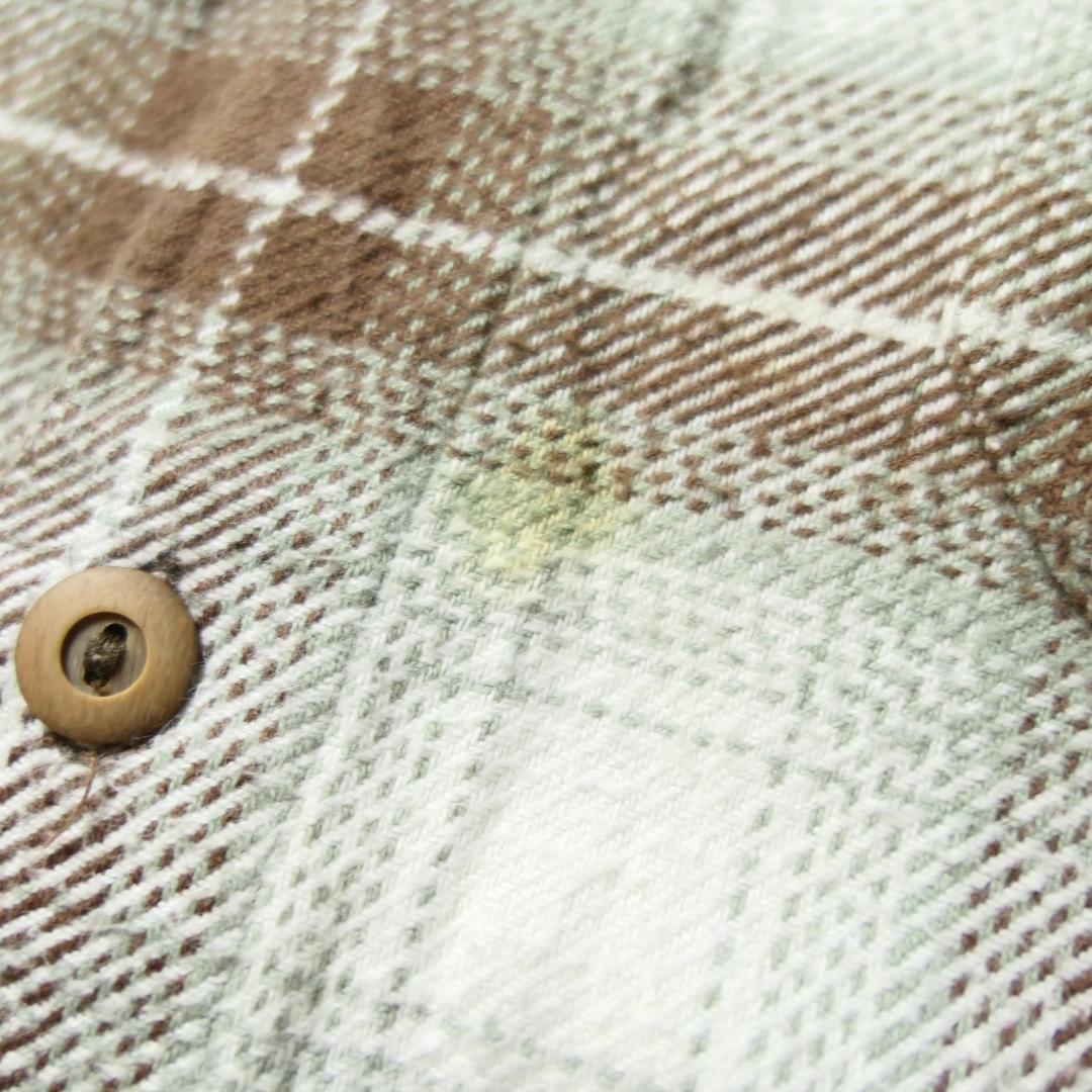 VINTAGE 90s L Heavy Flannel Shirt -ALASKA-