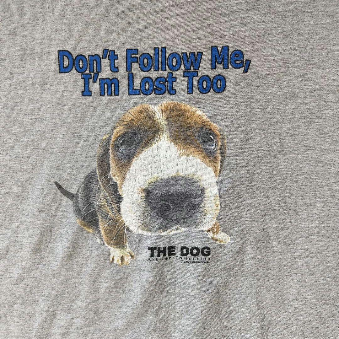 USED XL Dog printed T-shirt -THE DOG-