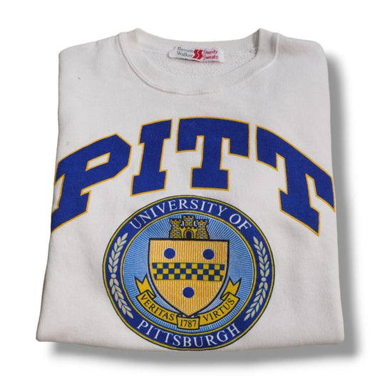 VINTAGE 90s M Collage Sweat -Pittsburgh Uniiversity-
