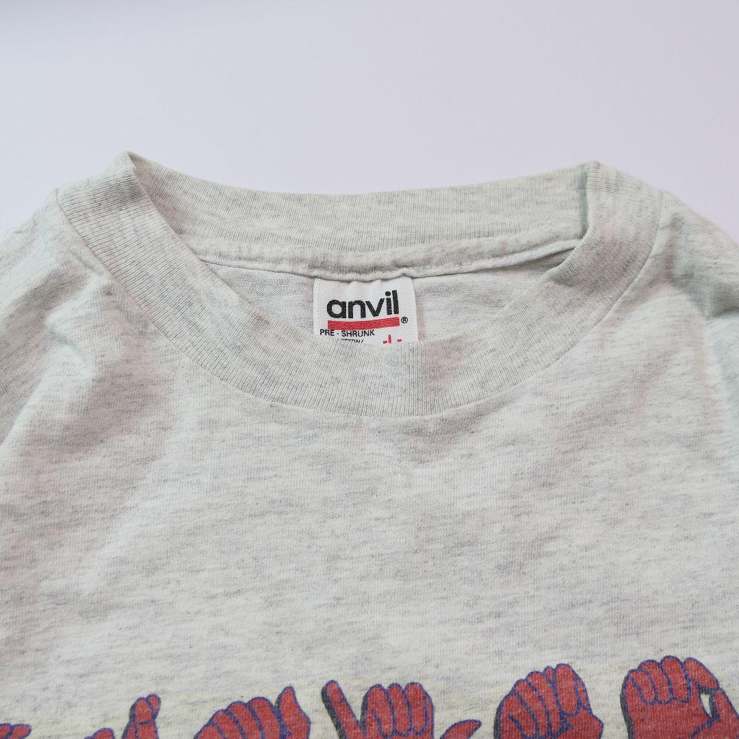 VINTAGE 90s L L/S Sign Language Tee -Crayton Middle School-
