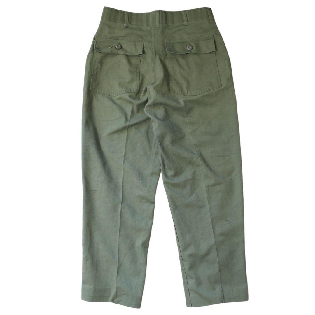 VINTAGE 80s 32inch OG-507 Baker pants -U.S.ARMY-