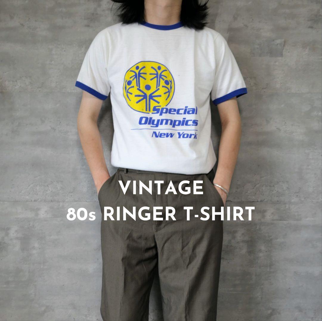 VINTAGE 80s M Ringer T-shirt -UNKNOWN-