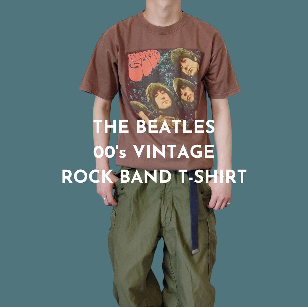 Vintage 00s M Rock band T-shirt -THE BEATLES-