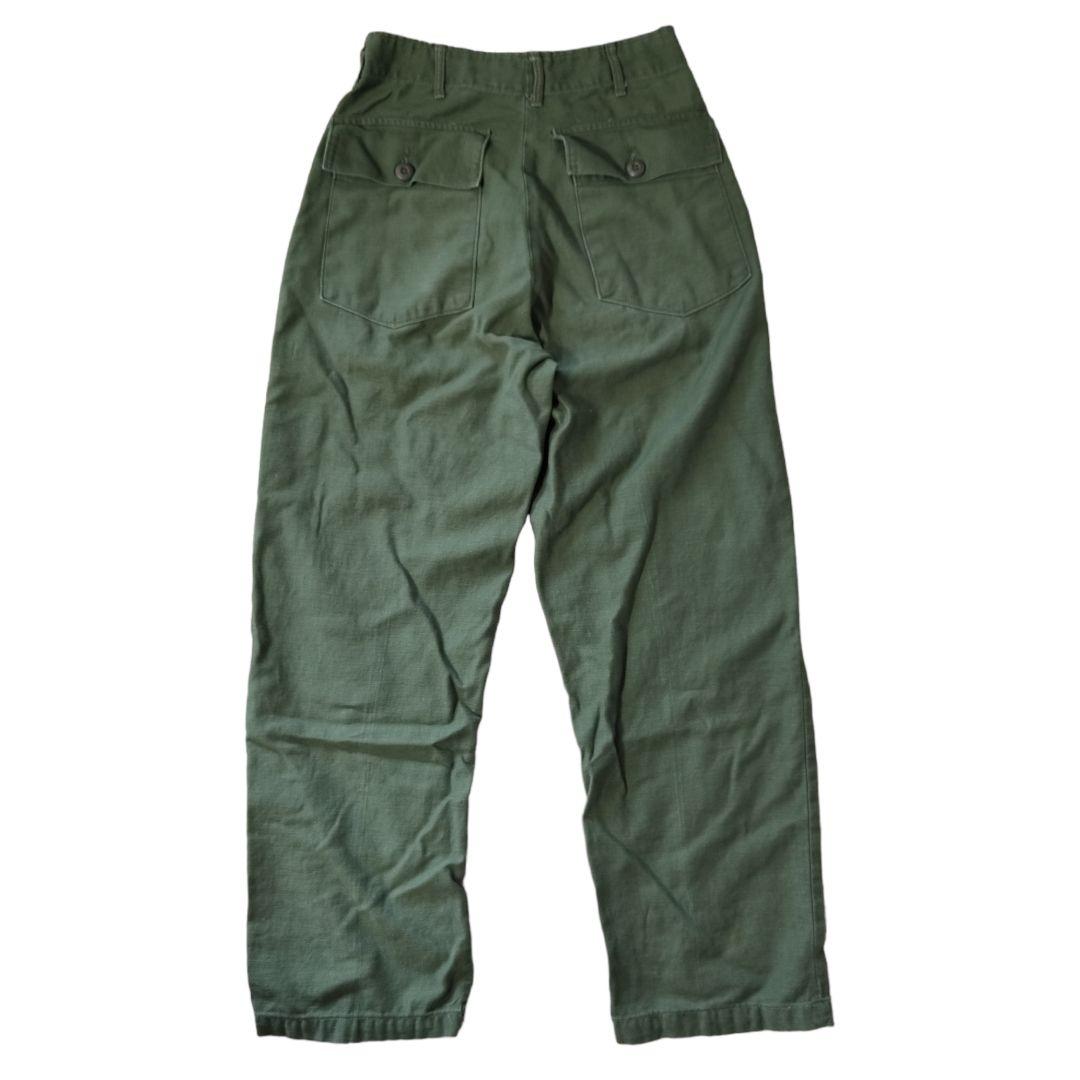 VINTAGE 60-70s 30inch OG-107 Baker pants -U.S.ARMY-