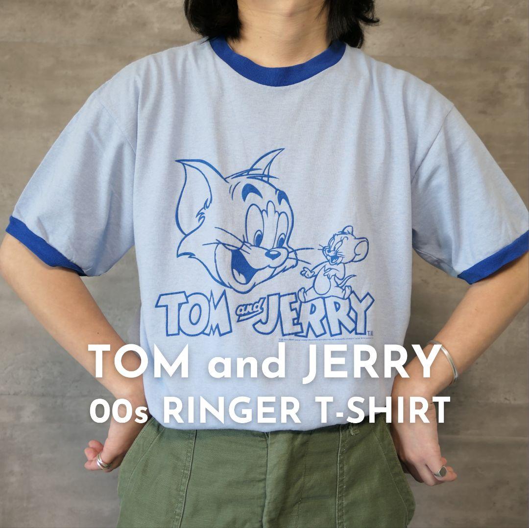 VINTAGE 00s L Ringer T-shirt -TOM and JERRY-