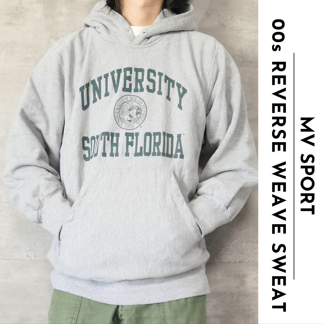 VINTAGE 00s M Reverse weave type hoodie -MV SPORT-