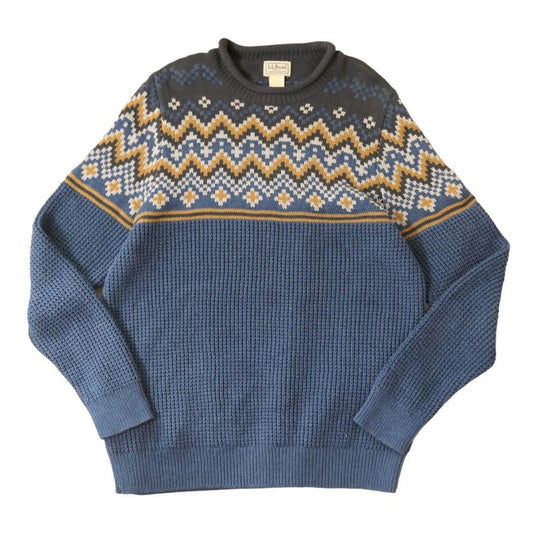 USED M Cotton sweater -L.L.Bean-
