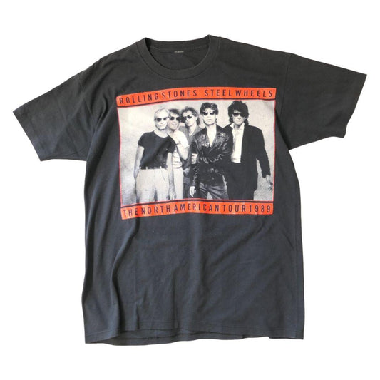 VINTAGE 80s Rock band T-shirt -THE ROLLING STONES-