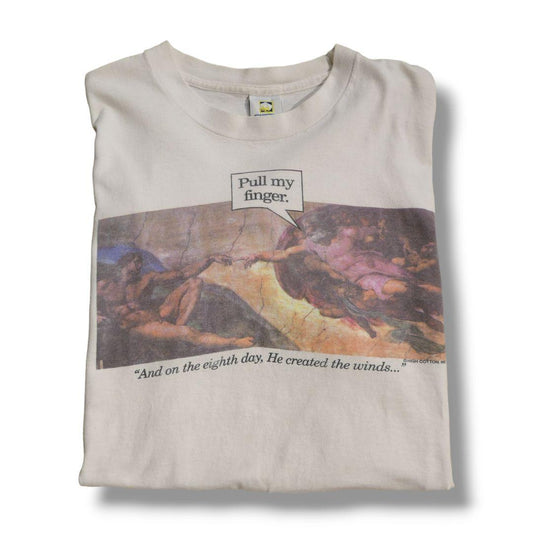 VINTAGE 90s L Art Tee -Michelangelo-