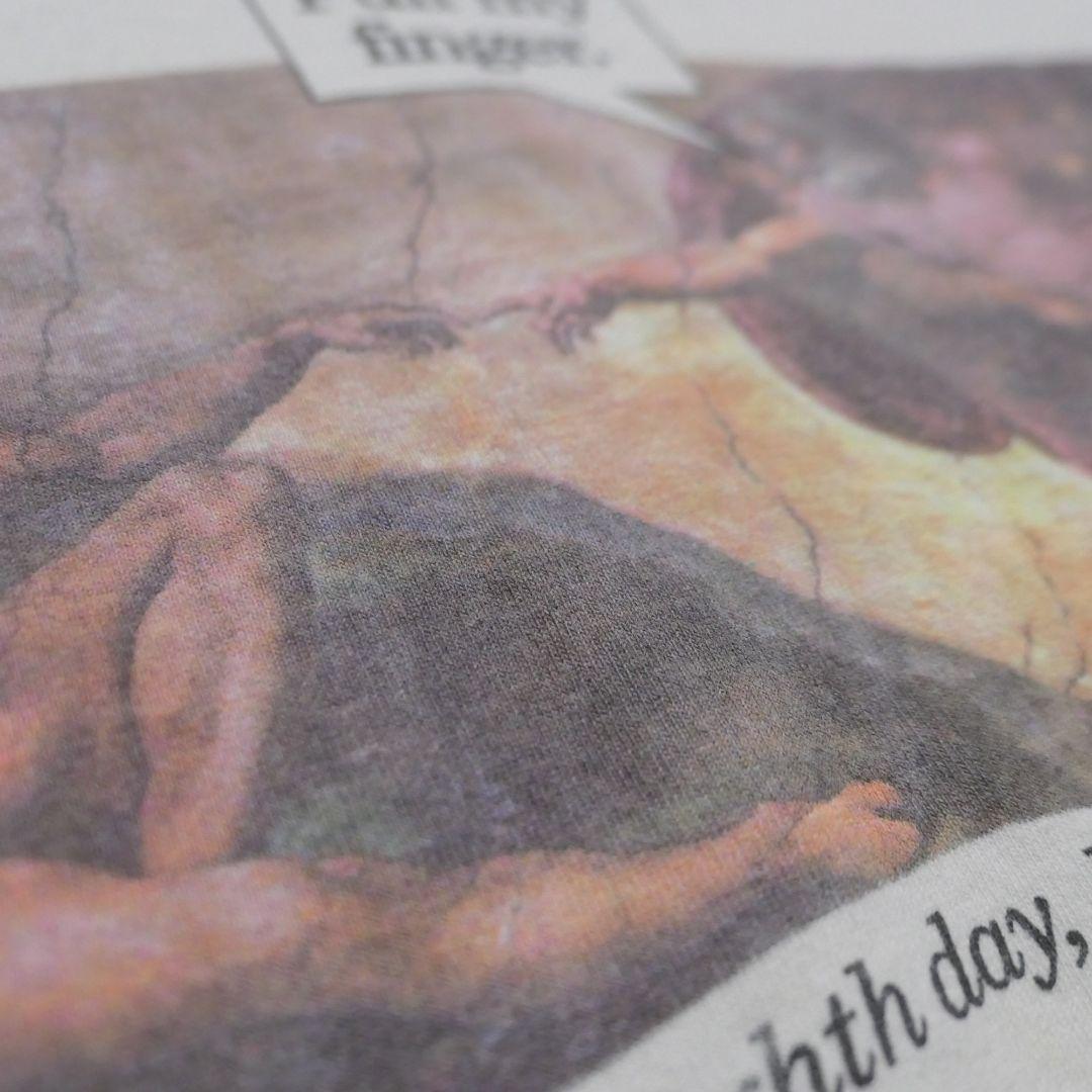 VINTAGE 90s L Art Tee -Michelangelo-