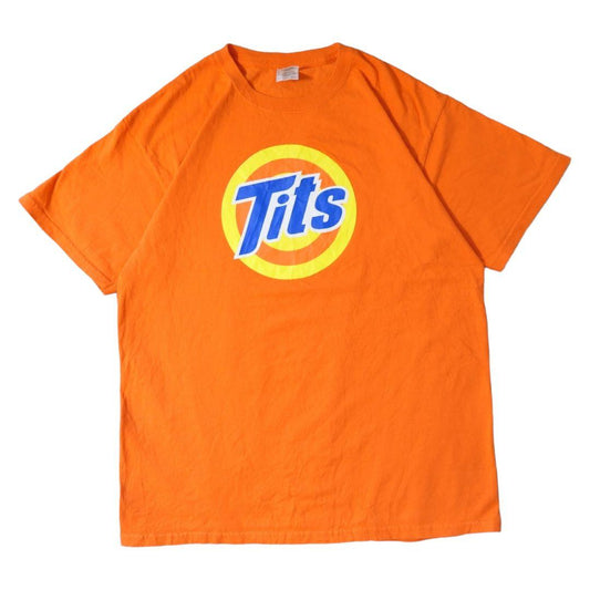 USED L Printed T-shirt -GILDAN-