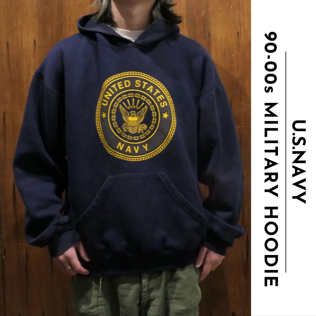 VINTAGE 90-00s L Traning Hoodie -U.S.NAVY-