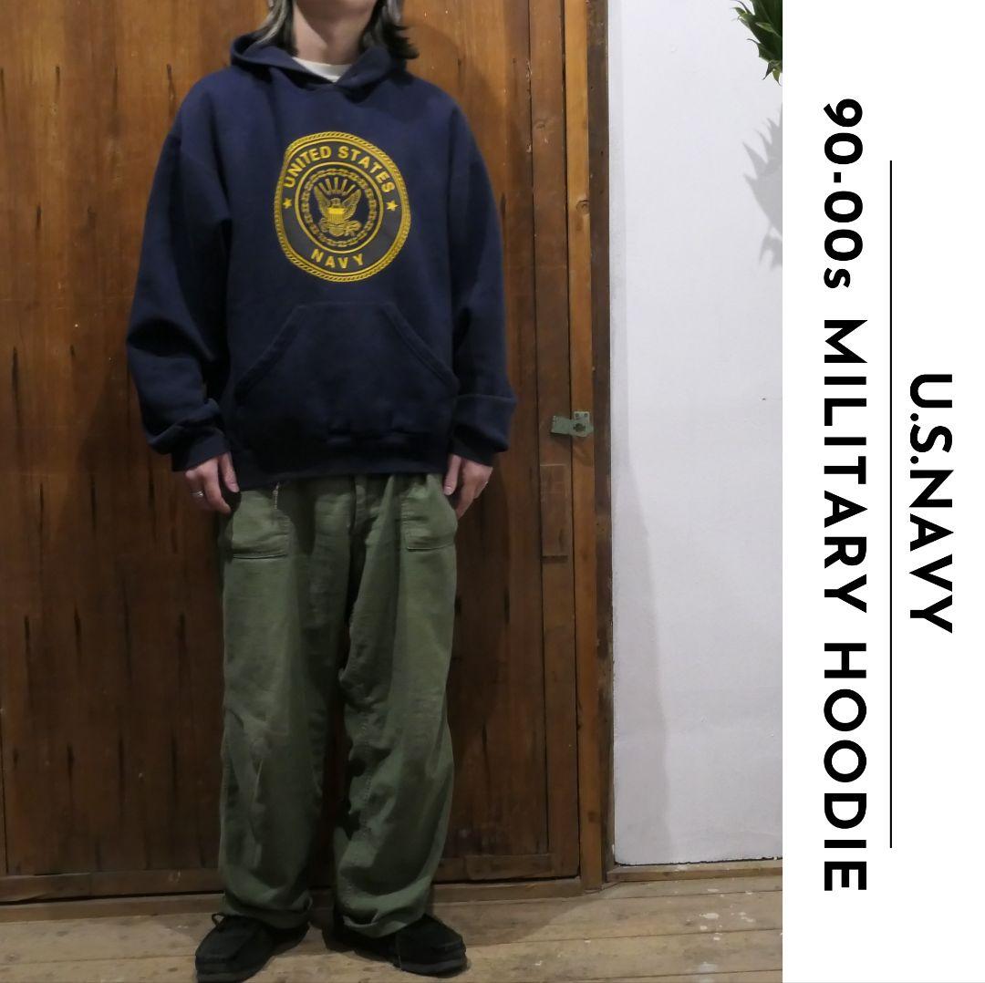VINTAGE 90-00s L Traning Hoodie -U.S.NAVY-