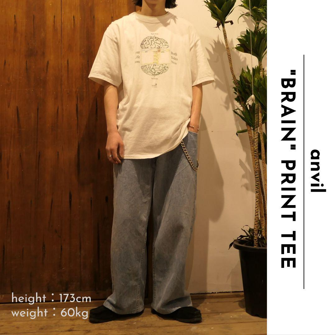 USED XL "BRAIN" Print Tee -anvil-