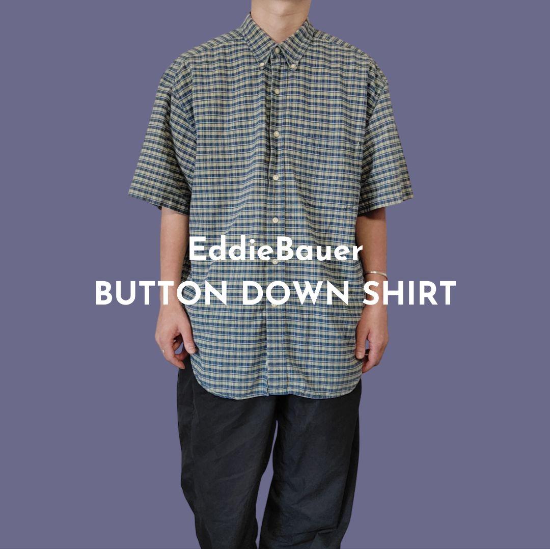 USED L Button down shirt -EddieBauer-