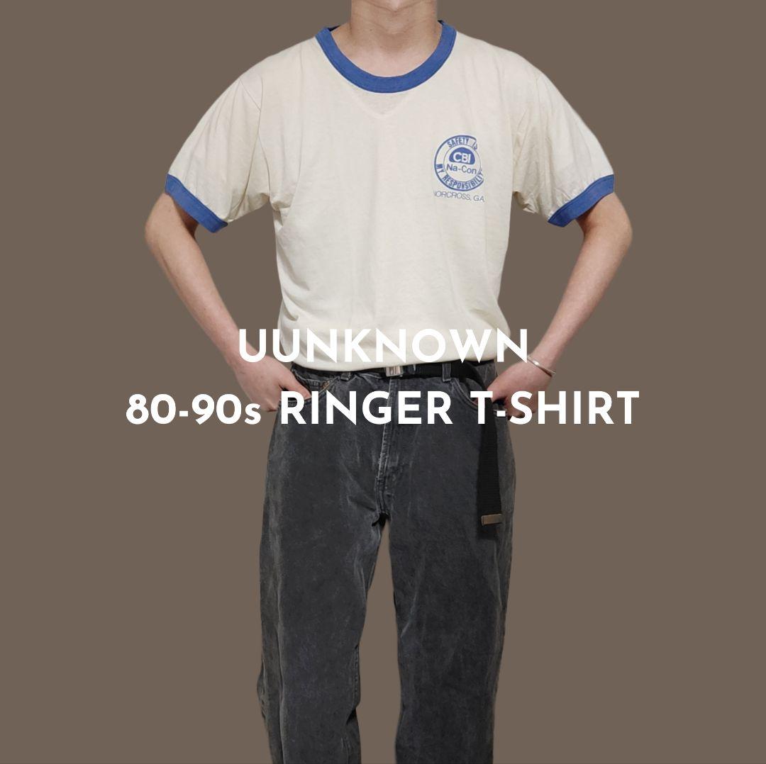 VINTAGE 80-90s M Ringer T-shirt -UNKNOWN-
