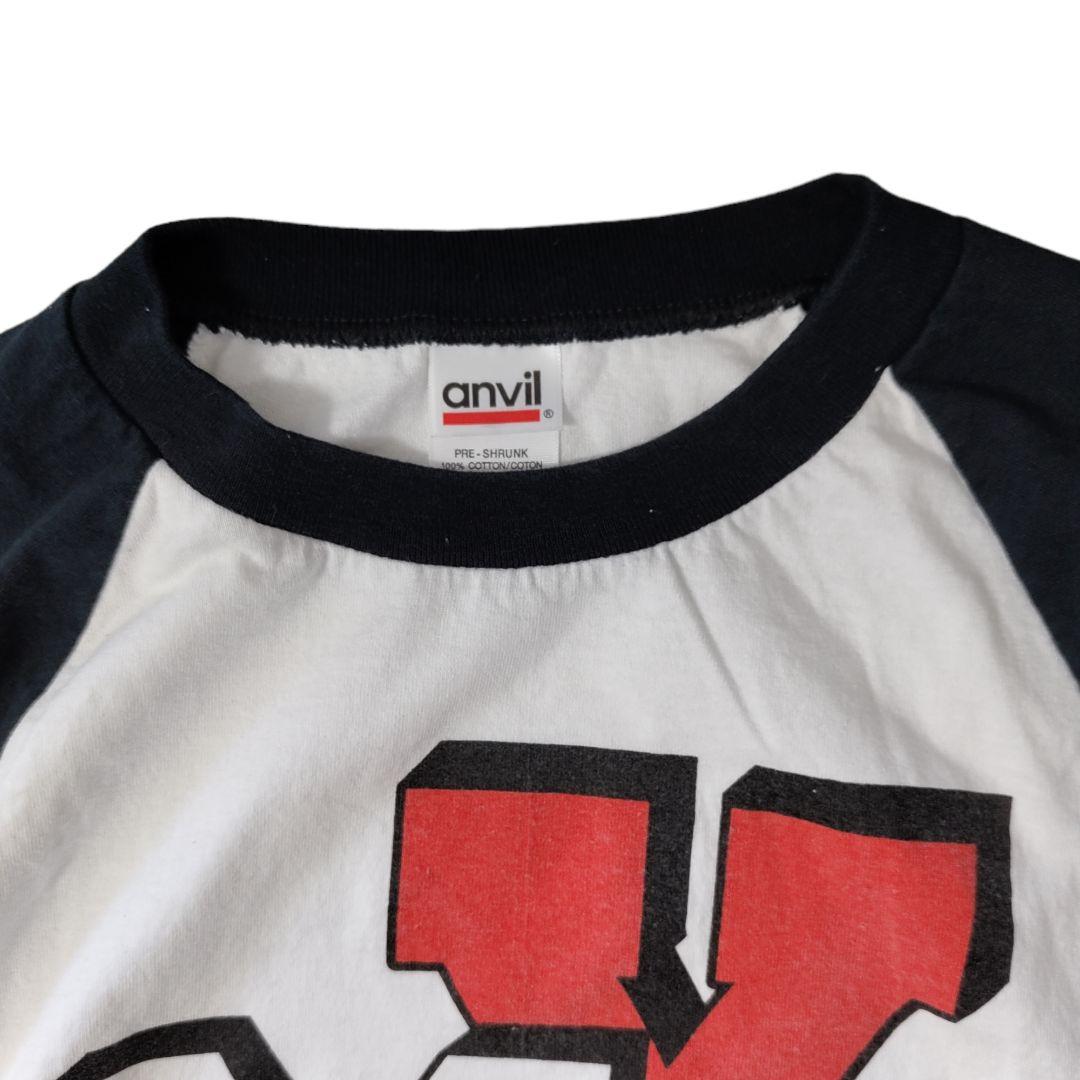 USED L Raglan sleeve T-shirt -anvil-