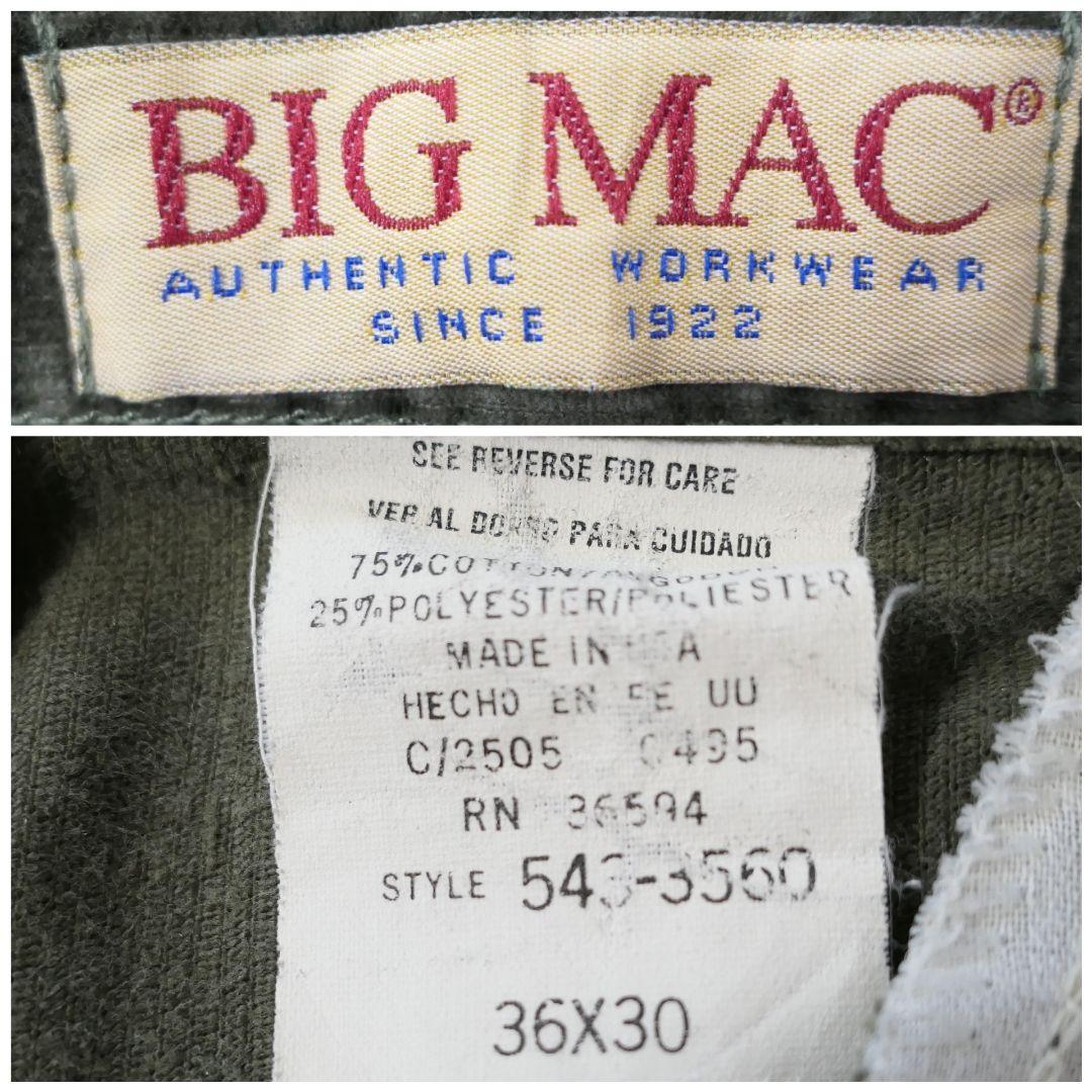 VINTAGE 80-90s 36inch Corduroy pants -BIG MAC-