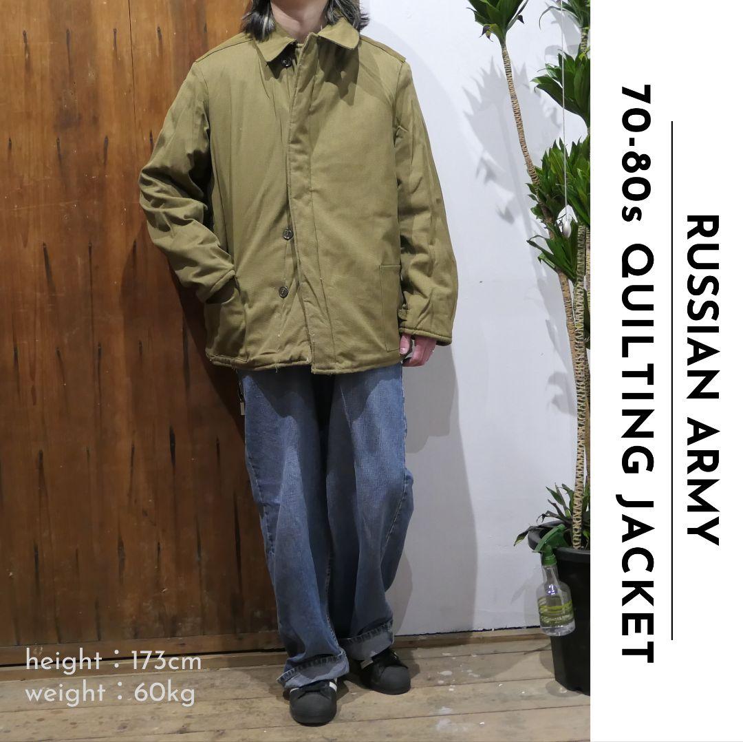 DEADSTOCK 70-80s L Quilting Jacket -Russian Army-