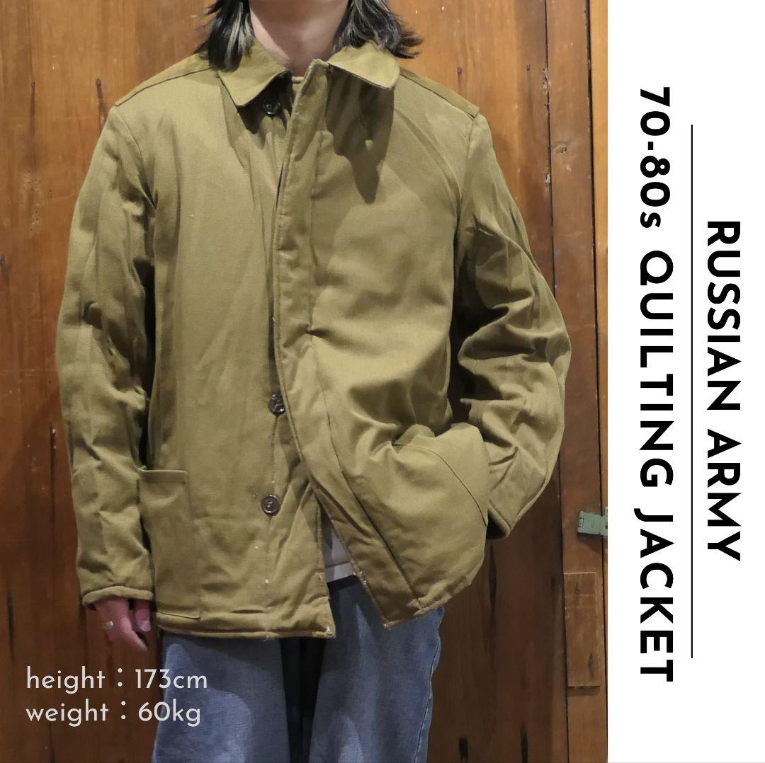 DEADSTOCK 70-80s L Quilting Jacket -Russian Army-