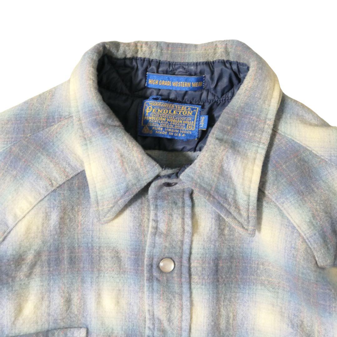 VINTAGE 70s XL Western shirt -PENDLETON-