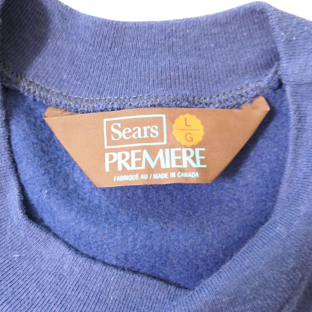 VINTAGE 80s L Printed sweat -Sears-